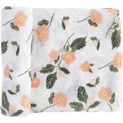 100% Organic Cotton Muslin Swaddle Blanket Large Unisex Blushing Bloom