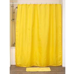 Tendance Rideau De Douche Polyester 180 x 200 cm 12 Anneaux Pp Jaune