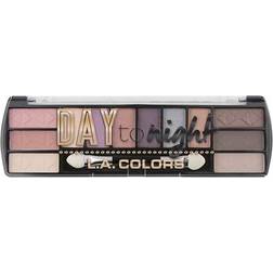 LA Colors Day To Night 12-Color Eyeshadow Palette Dawn