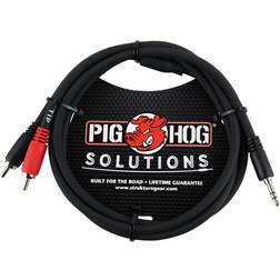 Pig Hog Hog Solutions Stereo Breakout Cable Dual Rca 3