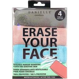 Danielle ERASE YOUR FACE Make-up Removing Cloths Pastel 4 Count