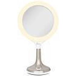 Zadro Mood Therapy LED Ring Light & Vanity Mirror with 8X/1X Mag