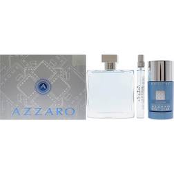 Azzaro Chrome 3 Pc Gift Set 3.3oz EDT Spray