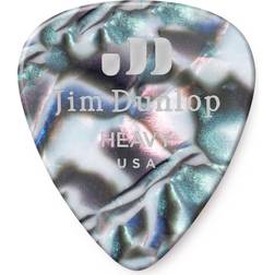 Dunlop Celluloid Guitar Picks, Heavy, Abalone, 12-Pack