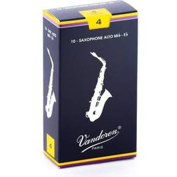 Vandoren Alto Sax Traditional Reeds Strength #4; Box of 10