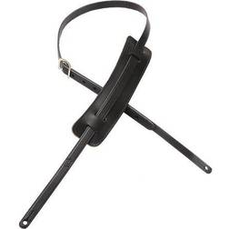Levy's Leathers M25 Veg-Tan Leather Guitar Strap Black