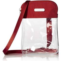 Baggallini womens Stadium clear Bryant crossbody cross body handbags, Red, One Size US