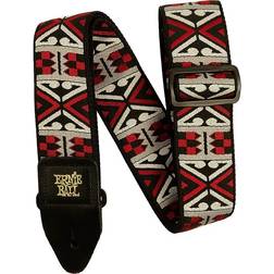 Ernie Ball Primal Red Jacquard Textile guitar strap Primal Red