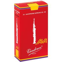 Vandoren Boîte de 10 anches saxophone soprano Java Red Force 3 SR303R