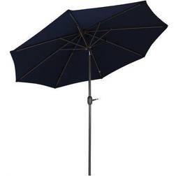 Sunnydaze Outdoor Aluminum Solution-Dyed Sunbrella Patio Umbrella with Auto Tilt