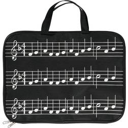 Personalized Music Briefcase, Black/White Black/White