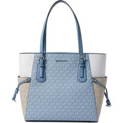 Michael Kors Womens Voyager East/West Tote Bag - Chambray Multi