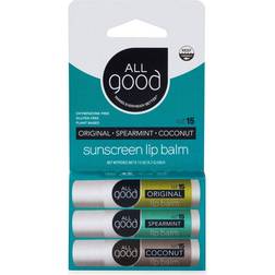 All Good Assorted Lip 3 Pack Original Coconut