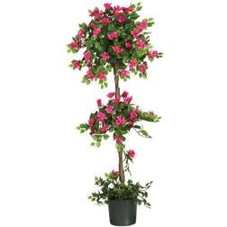 Nearly Natural 5' Mini Bougainvillea Topiary Silk Tree Artificial Plant