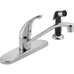 Peerless P115LF Core: Faucet With Sidespray: Grey