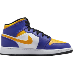 Nike Air Jordan 1 Mid GS - Dark Concord/White/Black/Taxi