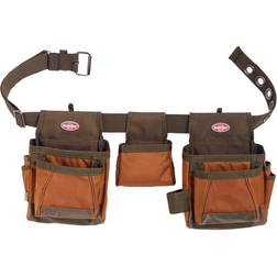 BUCKET BOSS 11-Pocket Handyman's Rig Tool Belt, Brown