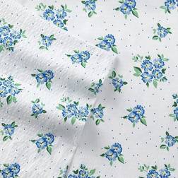 Seersucker Bed Sheet Blue