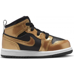 NIKE Jordan 1 Mid SE TD - Black/White/Metallic Gold