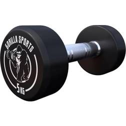 Gorilla Sports GS Rubber Dumbbells 5kg