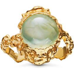 Maanesten Gudinde Ring - Guld/Grøn