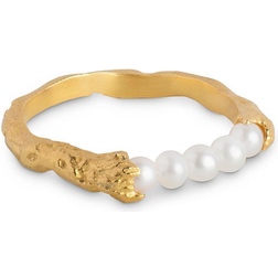 ENAMEL Copenhagen Ailana Ring - Gold/Pearls