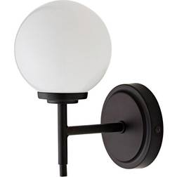 Forum Spa Porto Single Globe Opal/Matte Black Wall light