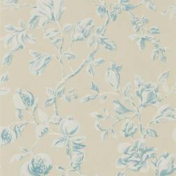 Sanderson Magnolia & Pomegranate Parchment/Sky Blue DWOW215725