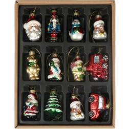 Gisela Graham Gisela Graham Set of Painted Decorations Christmas Tree Ornament