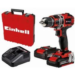 Einhell Akku bore-/skruetrækker TE-CD 18/50 Li BL Kit 2x 2,0Ah batteri Power X-Change Inklusiv oplader, batteri og opbevaringsboks