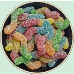 Sour glow worms - 49 g. Bland Selv