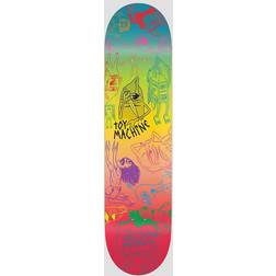 Toy Machine Skateboard Deck Team (Characaters Ii) Rød/Grøn/Blå 8"