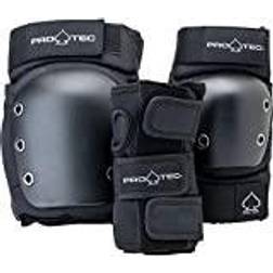Pro-Tec Set 3 Protecciones Skateboard Niños Negro