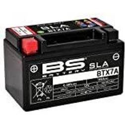 BS Battery 300672 BTX7A AGM SLA motorcykelbatteri, svart