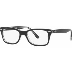 Ray-Ban Cadres optiques Rx5428 col. 2034 Unisexe CarrÃ Noir