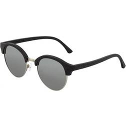 Earth Wood Accessories Misty Polarized Sunglass Ebony/Silver