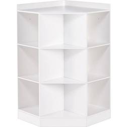 RiverRidge 6 Cubby with 3 Shelf Corner Cabinet White