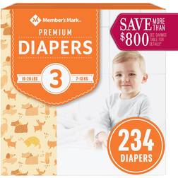 Member's Mark Premium Baby Diapers Size 3 7-13kg 234pcs