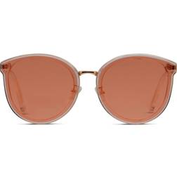 Spy Unisex Solglasögon Rund - Roséguld