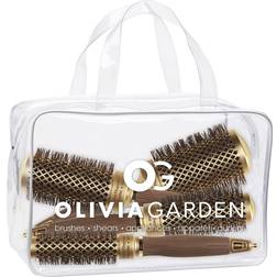 Olivia Garden NanoThermic Ceramic + Ion Round Thermal Hair Brush Kit