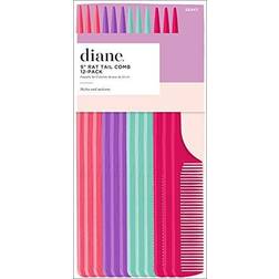 Diane Diane Assorted 9-inch Thick Rat Tail Comb 12-Count