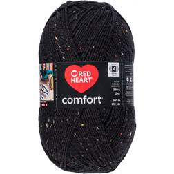 Red Heart Comfort Yarn-Black Fleck