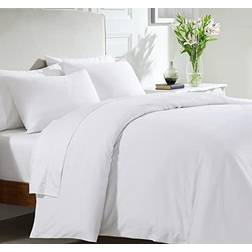 California Design Den Soft Luxury Hotel Quality Bed Sheet White
