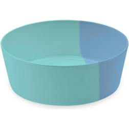 TarHong PE20771875 7 Melamine Dual Pet Bowl, Blue - 5 Cups, Large