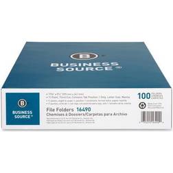 Business Source Business Source File Folder Cut Left Tab 3/4' Exp. Ltr