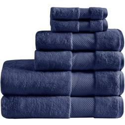 Madison Park Signature Turkish Bath Towel Blue (147.3x76.2cm)