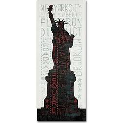 ‎Trademark Global Michael Mullan "Statue of Liberty" Gallery-Wrapped Framed Art