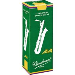 Vandoren Java Green Baritone Saxophone Reeds Strength 2, Box Of 5