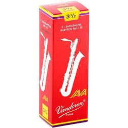 Vandoren Java Red Baritone Saxophone Reeds Strength 3.5, Box Of 5