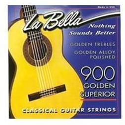 La Bella 900 Jeu de cordes guitare classique Elite 900 Gold Nylon Tension médium